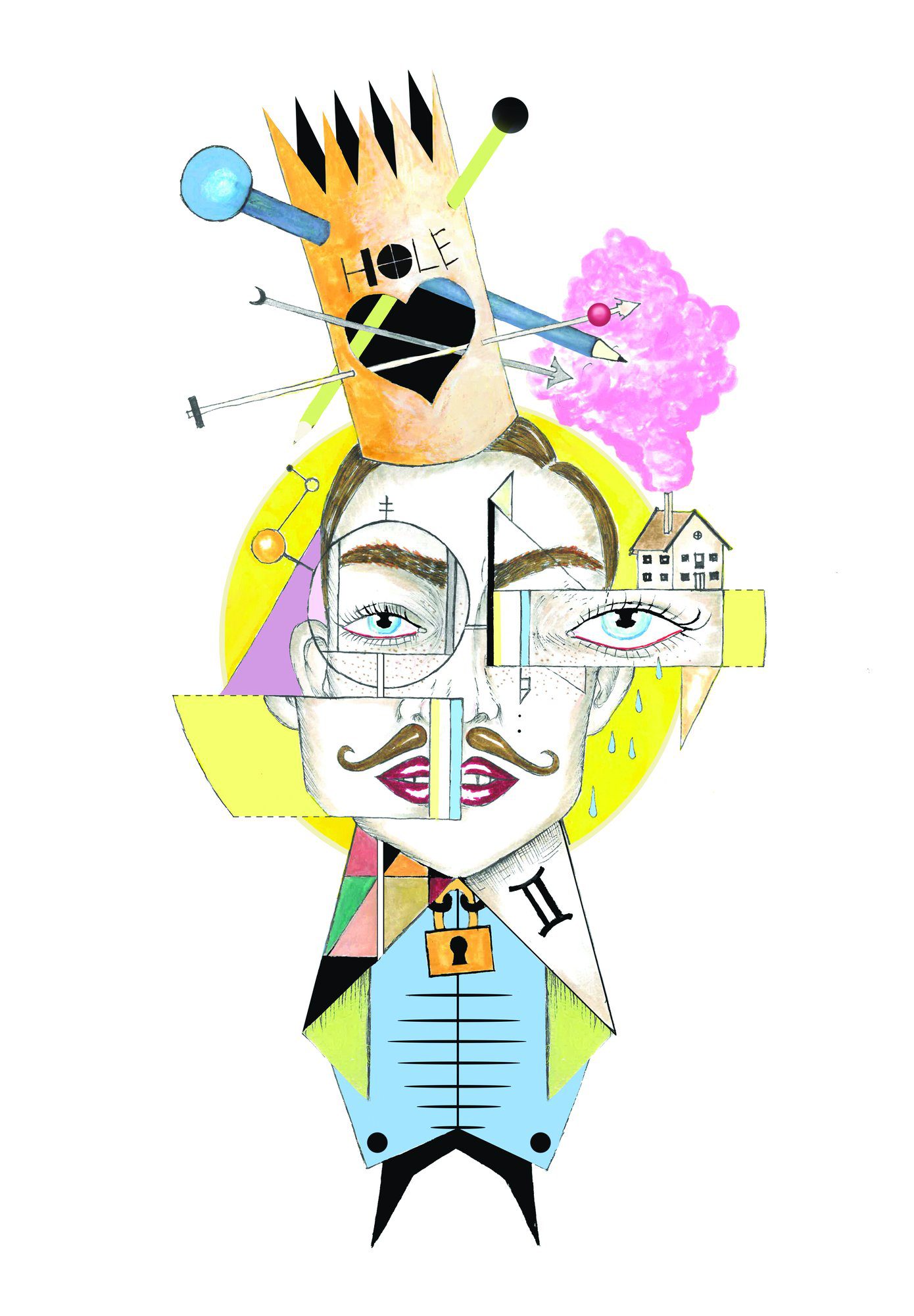 Surrealist artwork backdrop 1