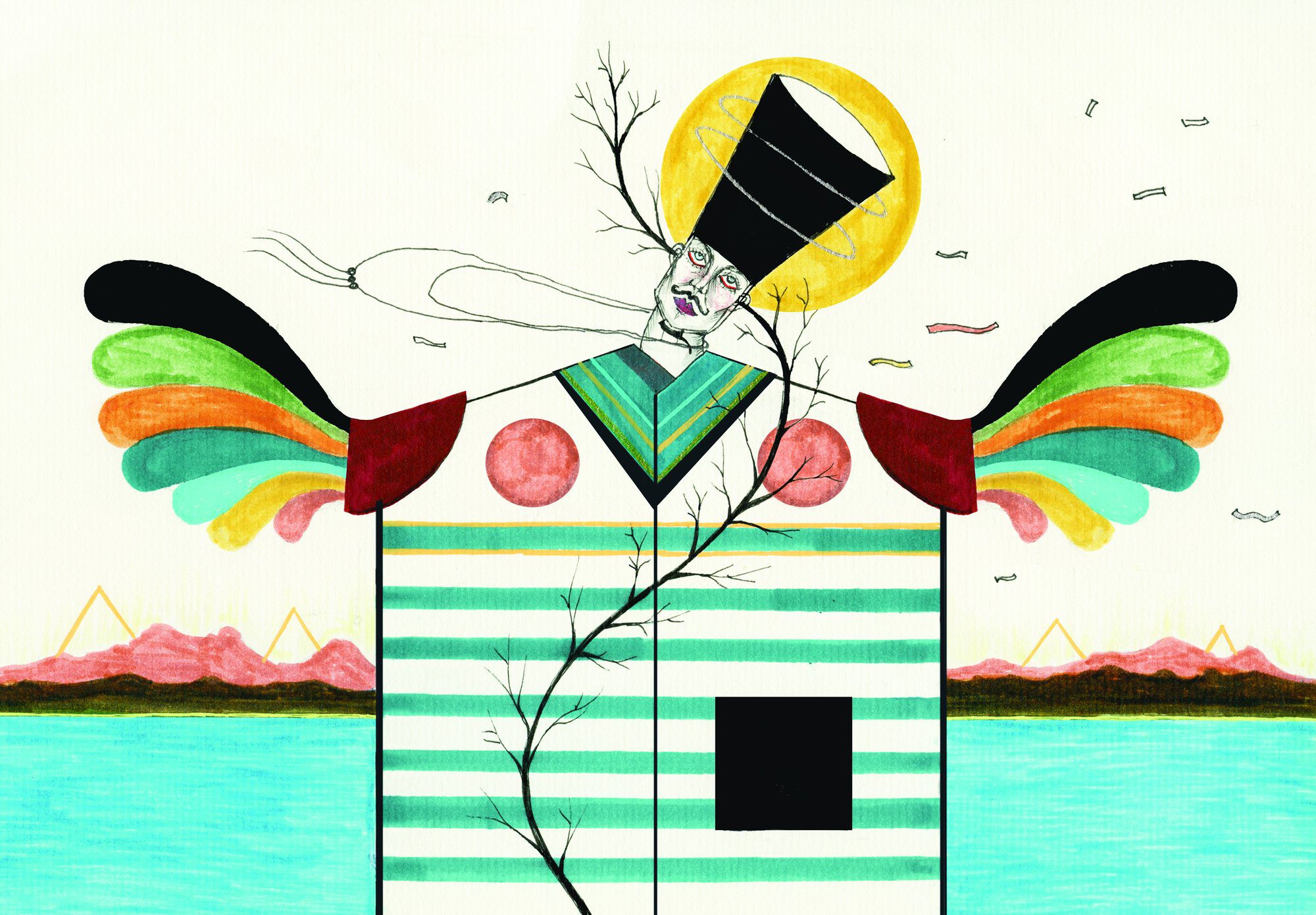 Surrealist artwork backdrop 3